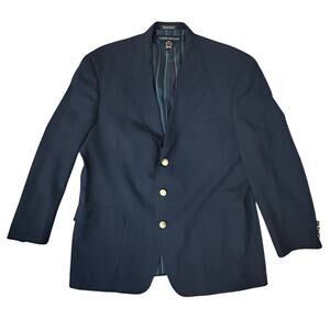 Tommy Hilfiger Vintage Men’s Blazer Sports Coat Navy Blue Gold Buttons 40 L